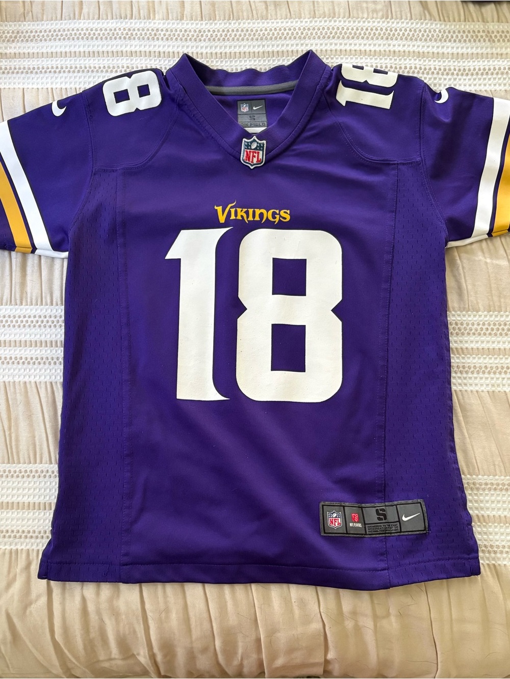 Justin Jefferson Minnesota Vikings Youth Nike NFL Jersey, Small